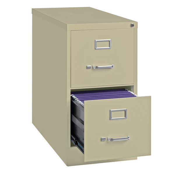 Hirsh Industries 14415 Putty TwoDrawer Vertical Letter File