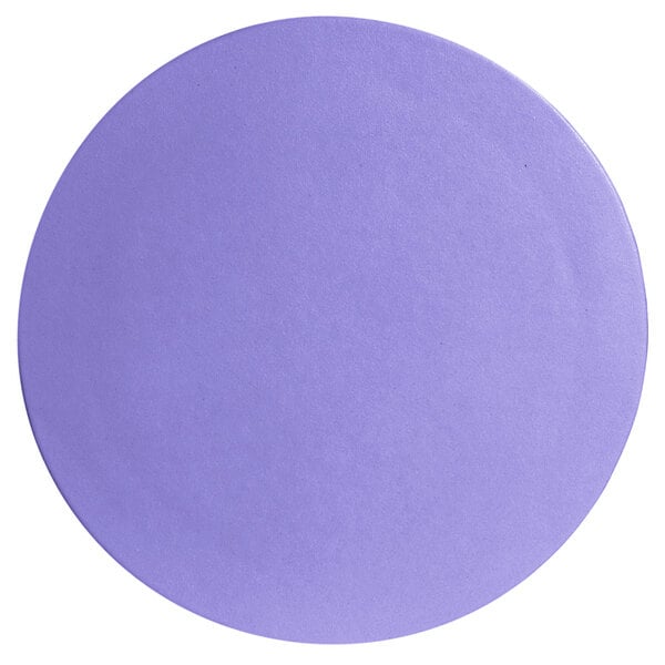 A lavender G.E.T. Enterprises Bugambilia small round disc with a textured finish.
