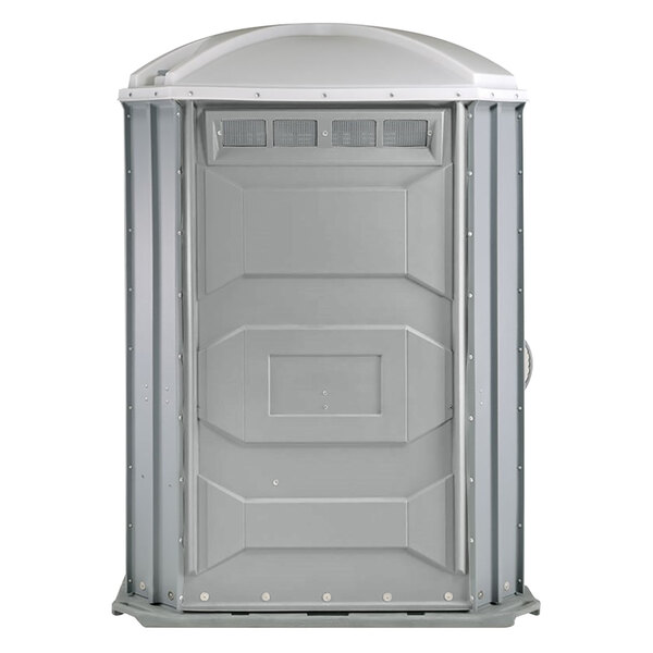 PolyJohn PH031005 Comfort XL Pewter Wheelchair Accessible Portable Restroom Assembled