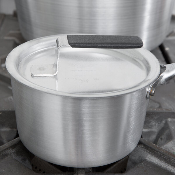 Vollrath 67311 Wear-Ever Flat Aluminum Pot / Pan Cover with Torogard Handle 6 5/8"