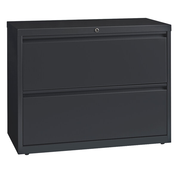 Hirsh Industries 17631 Charcoal TwoDrawer Lateral File 36" x 18 5/8" x 28"