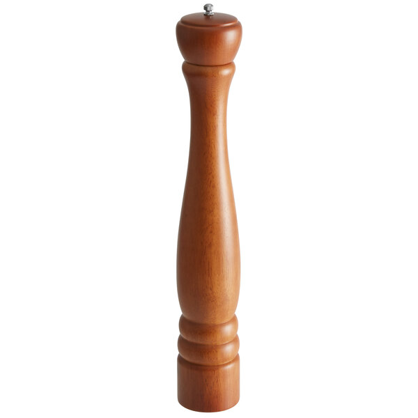 Acopa 18 Matte Brown Wooden Salt / Pepper Mill