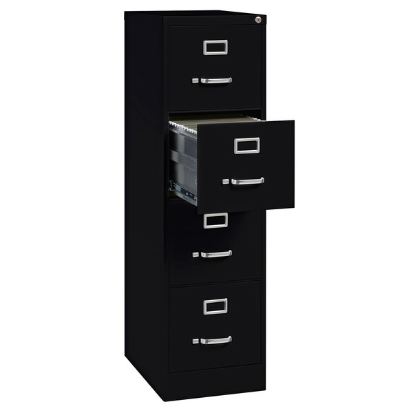 Hirsh Industries Black FourDrawer File