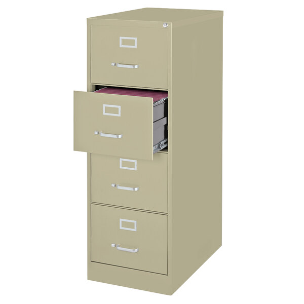Hirsh Industries 16701 Putty FourDrawer Vertical Legal File