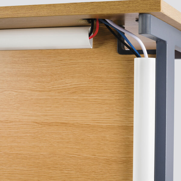 DLine R5FT3015W 60" White Decorative Mini Cord Cover