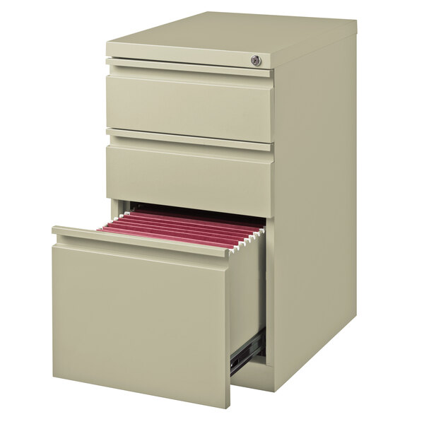 Hirsh Industries 18574 Putty Mobile Pedestal Letter File with 2