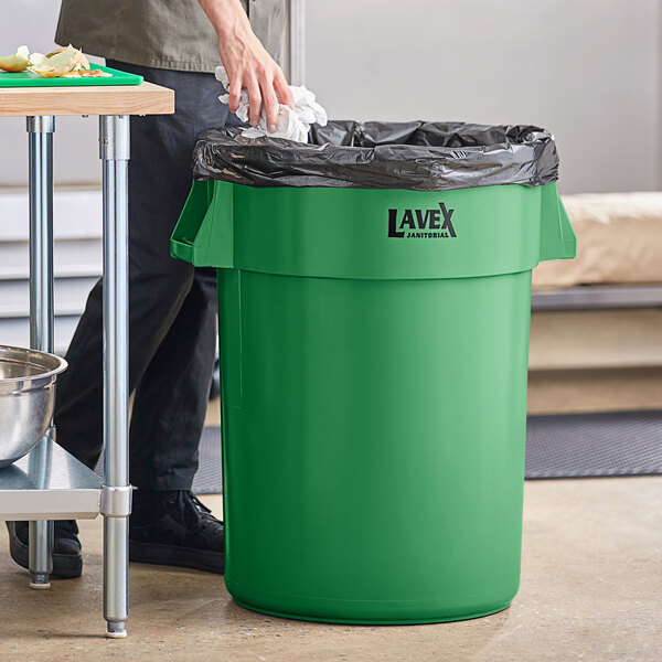 Lavex Li'l Herc 45 Gallon 1.2 Mil 40 x 46 Low Density Medium-Duty Clear  Can Liner / Trash Bag - 100/Case