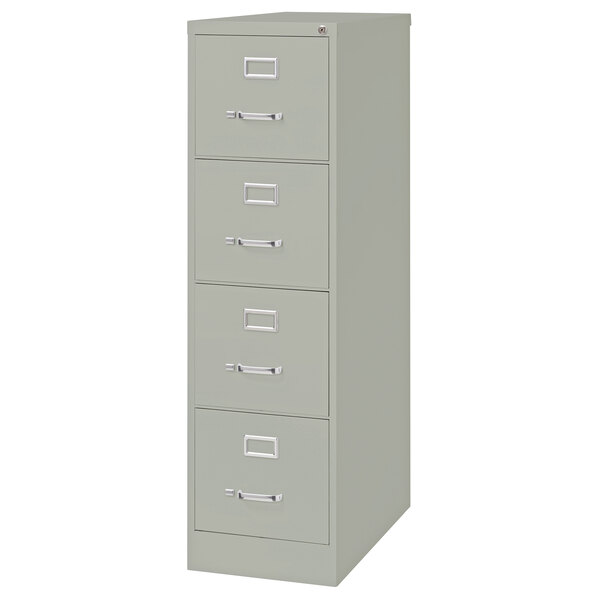 Hirsh Industries 16700 Gray FourDrawer Vertical Letter File