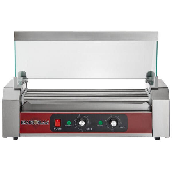 Details about   12 Hot Dogs Stainless Steel Roller Grill with 5 Rollers 750W 110V 