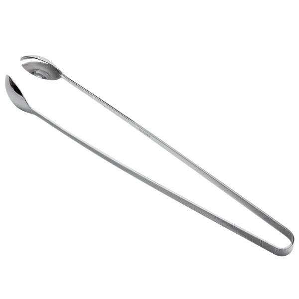 Oneida Chef's Table Mirror 18/0 Stainless Steel Heavy Weight Banquet Tongs with a spoon