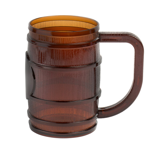 16 oz. Brown Plastic Root Beer Barrel Mug (96/Case)