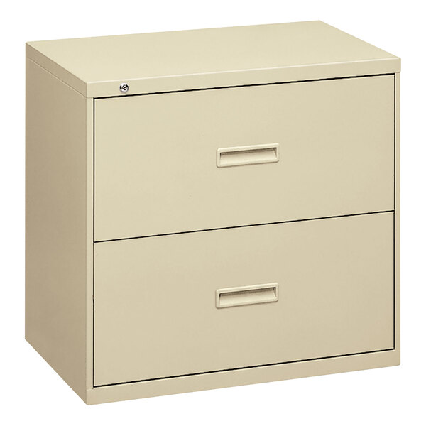 Hon 482LL Basyx 400 Series Putty Steel Two Drawer Lateral File