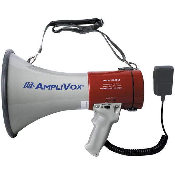 Amplivox S602MR Mity-Meg Rechargeable Megaphone with Microphone - 25W