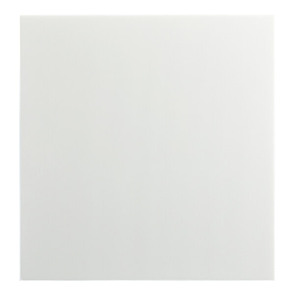 A plain white square microwave splash cover designed for Solwave Space Saver microwaves.