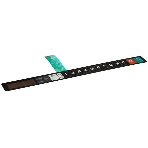 A Solwave membrane switch with a green and black strip.