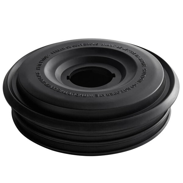 A black round lid with text for AvaMix BX1G / BX1GSST Series blenders.