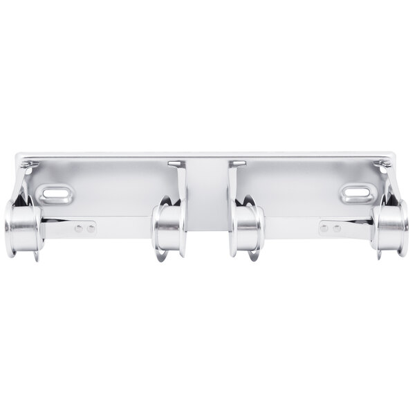 San Jamar R260XC Locking Double Roll Toilet Tissue Dispenser Chrome