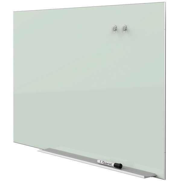 Quartet G8548E Element 85" x 48" White Glass DryErase Board