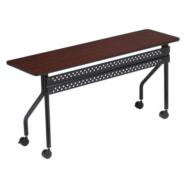 Iceberg 68068 OfficeWorks 18" x 72" Mahogany Melamine Laminate Mobile