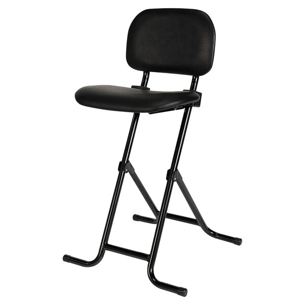 Alera ALECS612 Alera Plus IL Black Adjustable Height Folding Stool