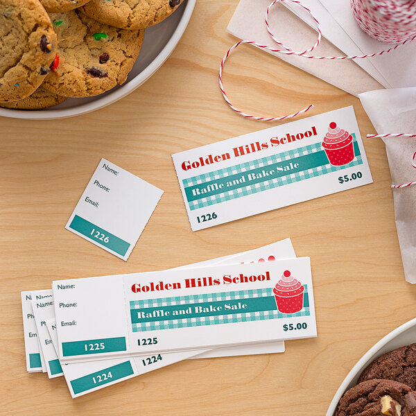 Avery® 16795 1 3/4" x 5 1/2" Matte White Printable Ticket with Tear