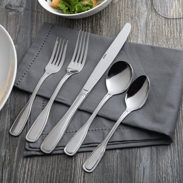 Acopa Scottdale 18/8 Stainless Steel Extra Heavy Weight Flatware Set