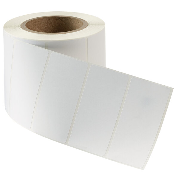 A roll of white Avery Industrial Direct Thermal labels.