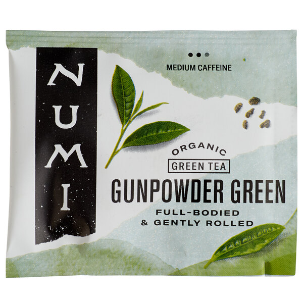Numi Organic Gunpowder Green Tea Bags 100/Case