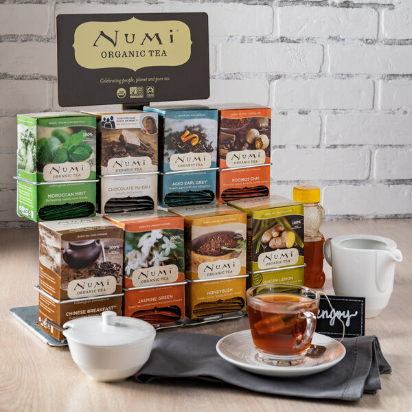 Numi 4 Over 4 Tea Display Rack / Merchandiser