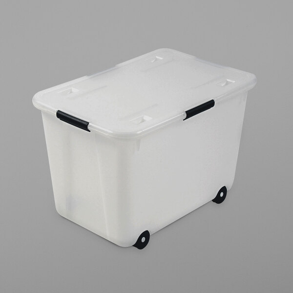 Advantus 34009 15 Gallon Legal/Letter Size Clear Plastic Rolling ...