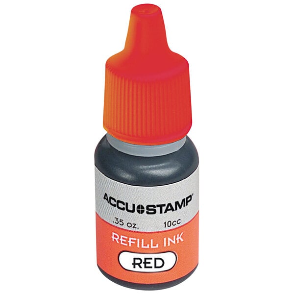 Cosco AccuStamp 090683 0.35 oz. Red Ink Stamp Gel Refill