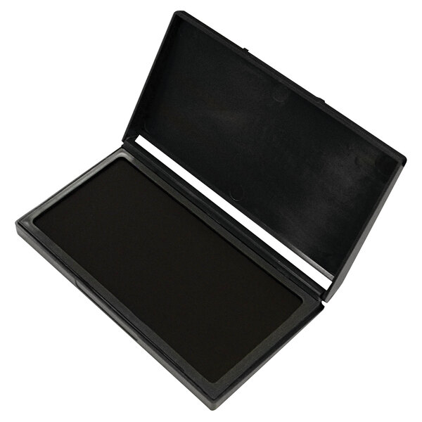 A black rectangular box with a black cover.