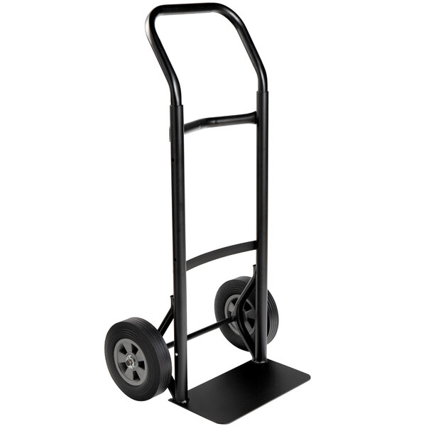 Harper 600 lb. Super Steel 3-Height Hand Truck with Flow Back Handle and 8" Solid Rubber Wheels K54BE85