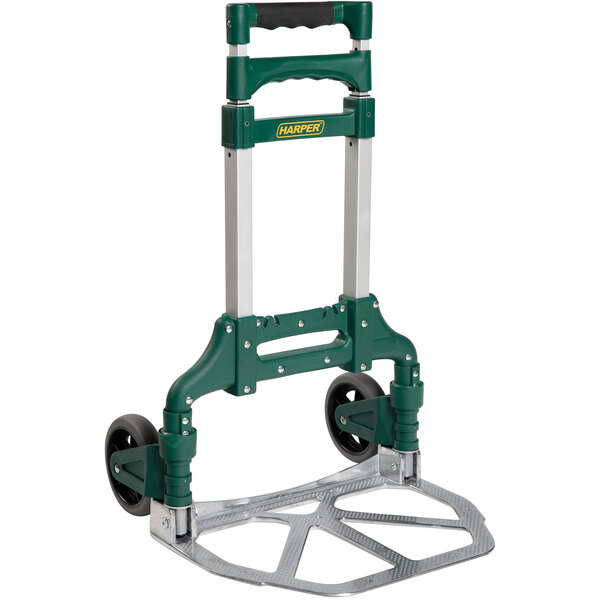 Harper 175 lb. Folding Personal Hand Truck with Telescoping Handle and 5" Rubber Wheels HMC5TS