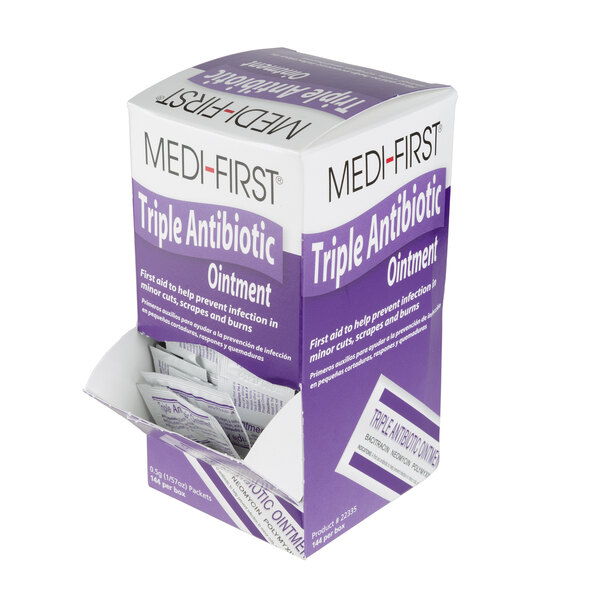 MediFirst 22335 0.5 g Antibiotic Cream Packet 144/Box