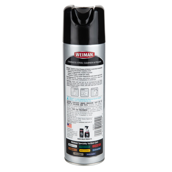 17 oz. Weiman 49 Aerosol Stainless Steel Cleaner & Polish