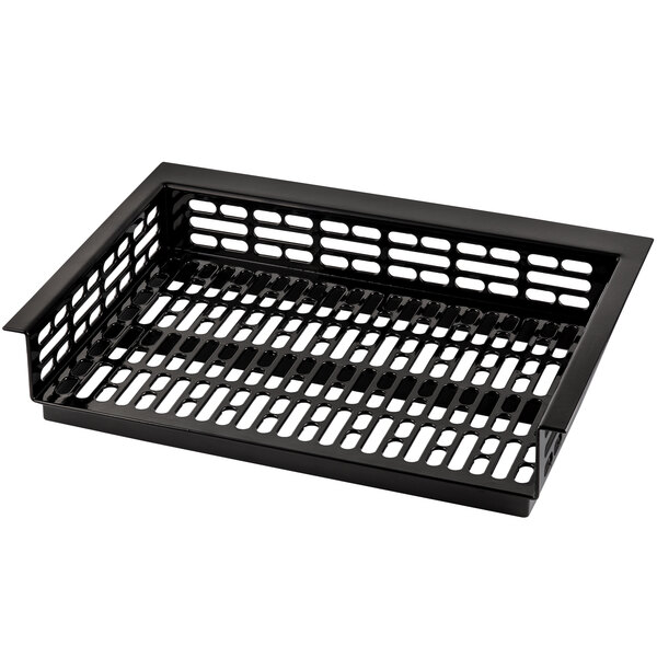 A black rectangular Tablecraft cast aluminum template with perforations.