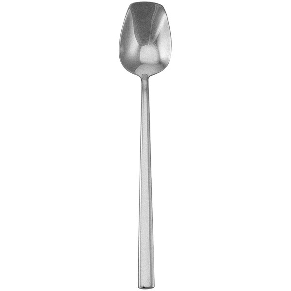 A Walco stainless steel iced tea spoon with a fieldstone finish on a white background.
