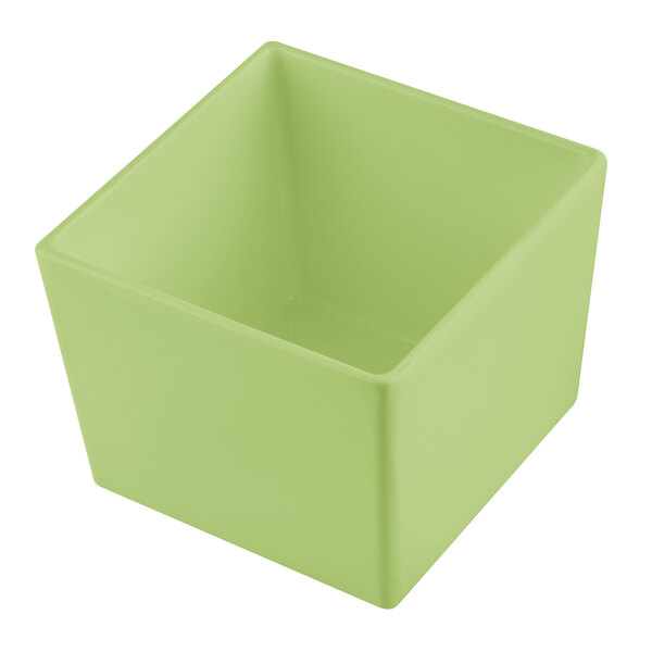 A green square Tablecraft bowl.