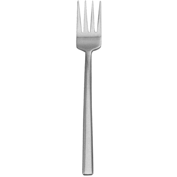 A Walco stainless steel salad fork with a silver fieldstone finish.