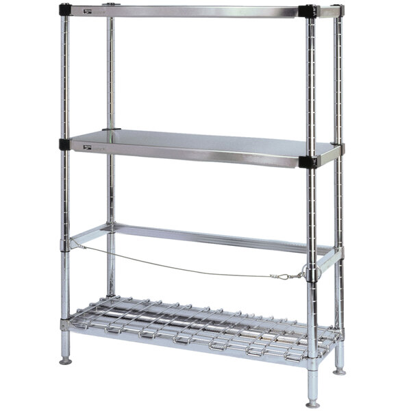 Metro 3KR346FC Two Keg Rack with One Dunnage Rack - 42" x 18" x 64 1/8"