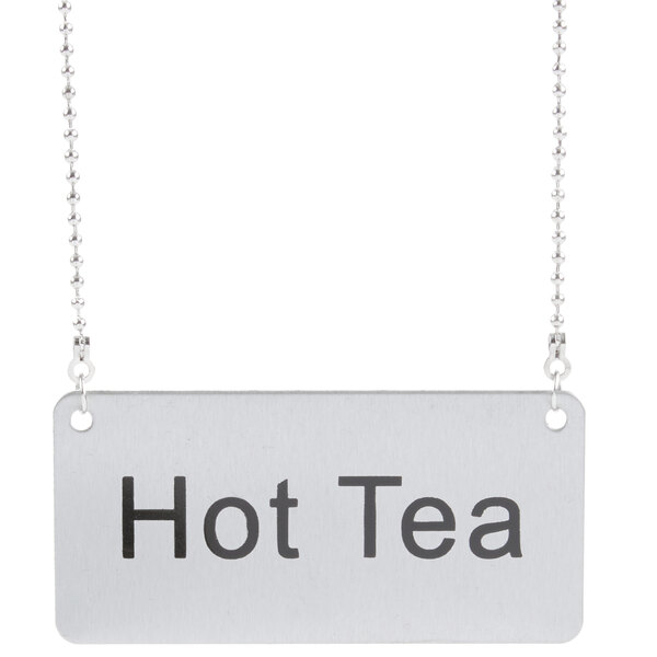 Coffee Chafer Name Plate - "Hot Tea"