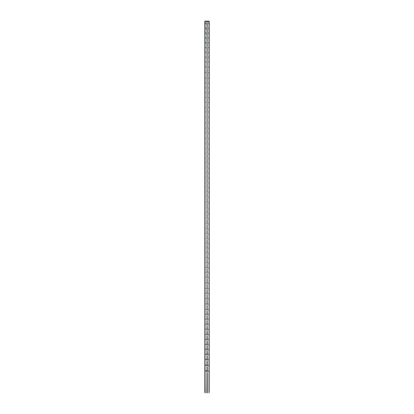 A long silver Regency chrome shelving post on a white background.