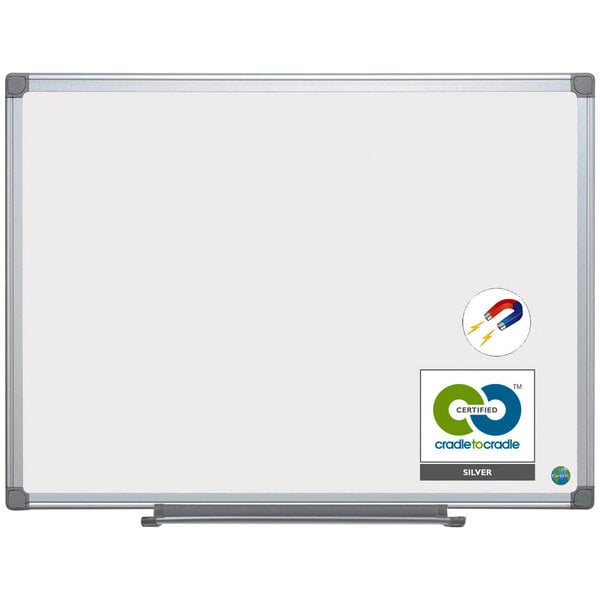 A white board with magnets.