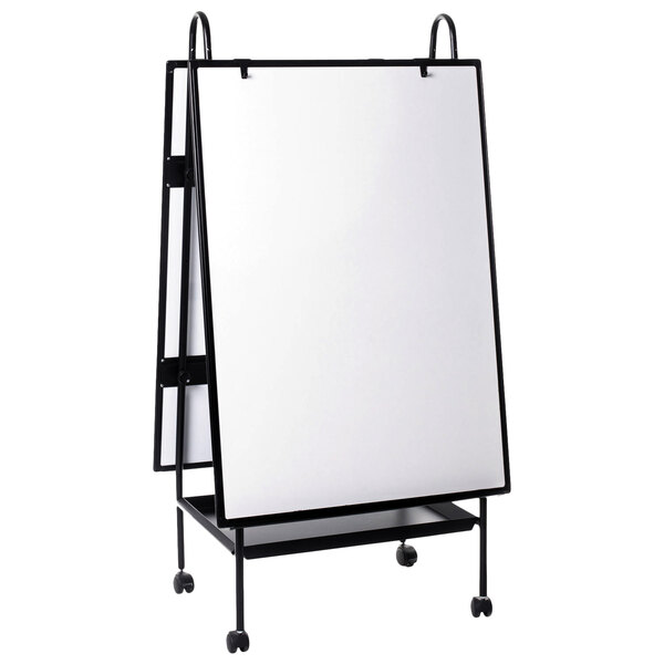 MasterVision EA49125016 29 1/2" x 41 5/8" Mobile Reversible Dry Erase