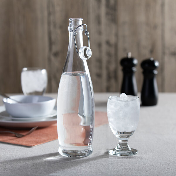 Libbey 13150034 34 oz. Oil / Vinegar Cruet / Water Bottle with Clear