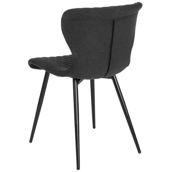 Flash Furniture LF907ABLKFGG Bristol Contemporary Black Fabric
