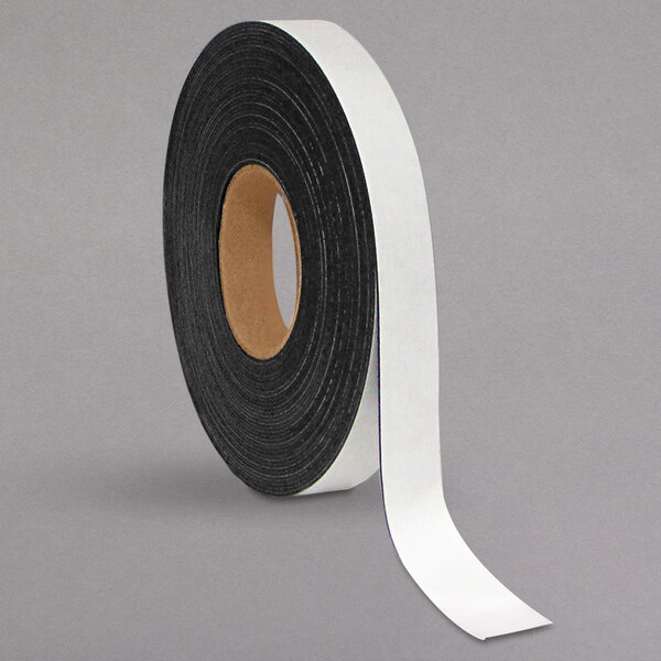 A white roll of MasterVision magnetic dry erase tape with black lettering.