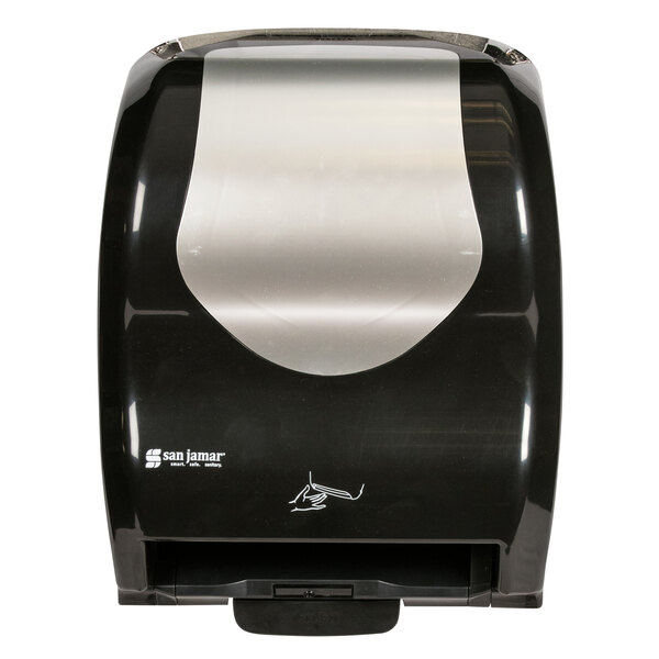 San Jamar T8370BKSS Hybrid Summit Black Stainless Steel Hands Free