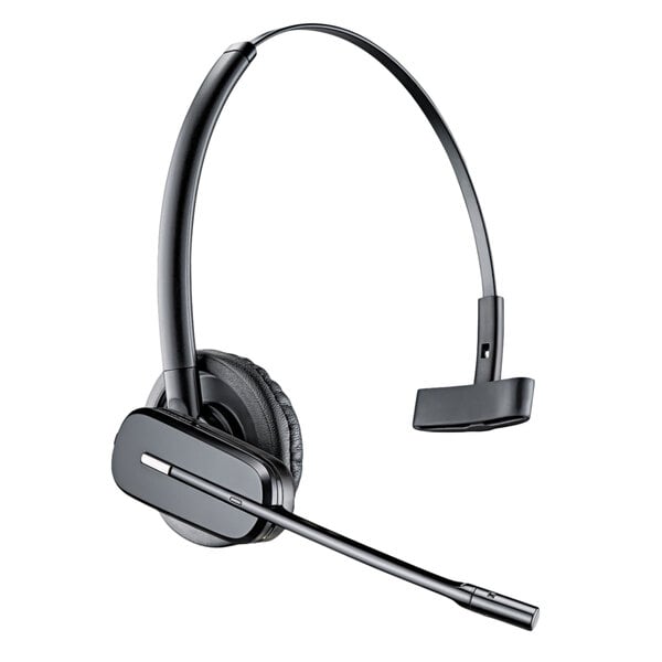 A black Plantronics CS540 wireless headset with a microphone.